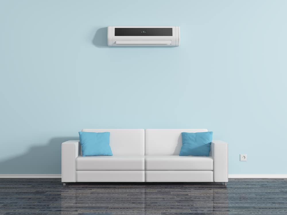 bilde av en varmepumpe som brukes som aircondition